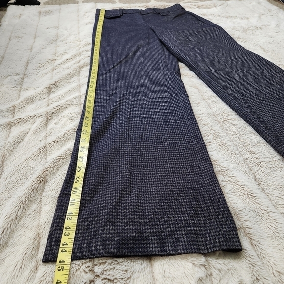 SIZE 8T LOFT Trouser Wool looking Black Grey color High waist dress pant NWT - Picture 7 of 15